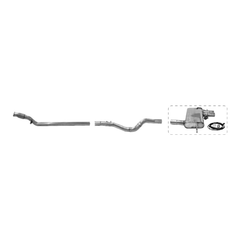 Renault Megane RS 280 - Bastuck Performance Auspuff Anlage ab Kat (Gps) - Bild 1